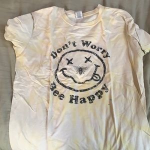 It’s a Large yellow tie die shirt